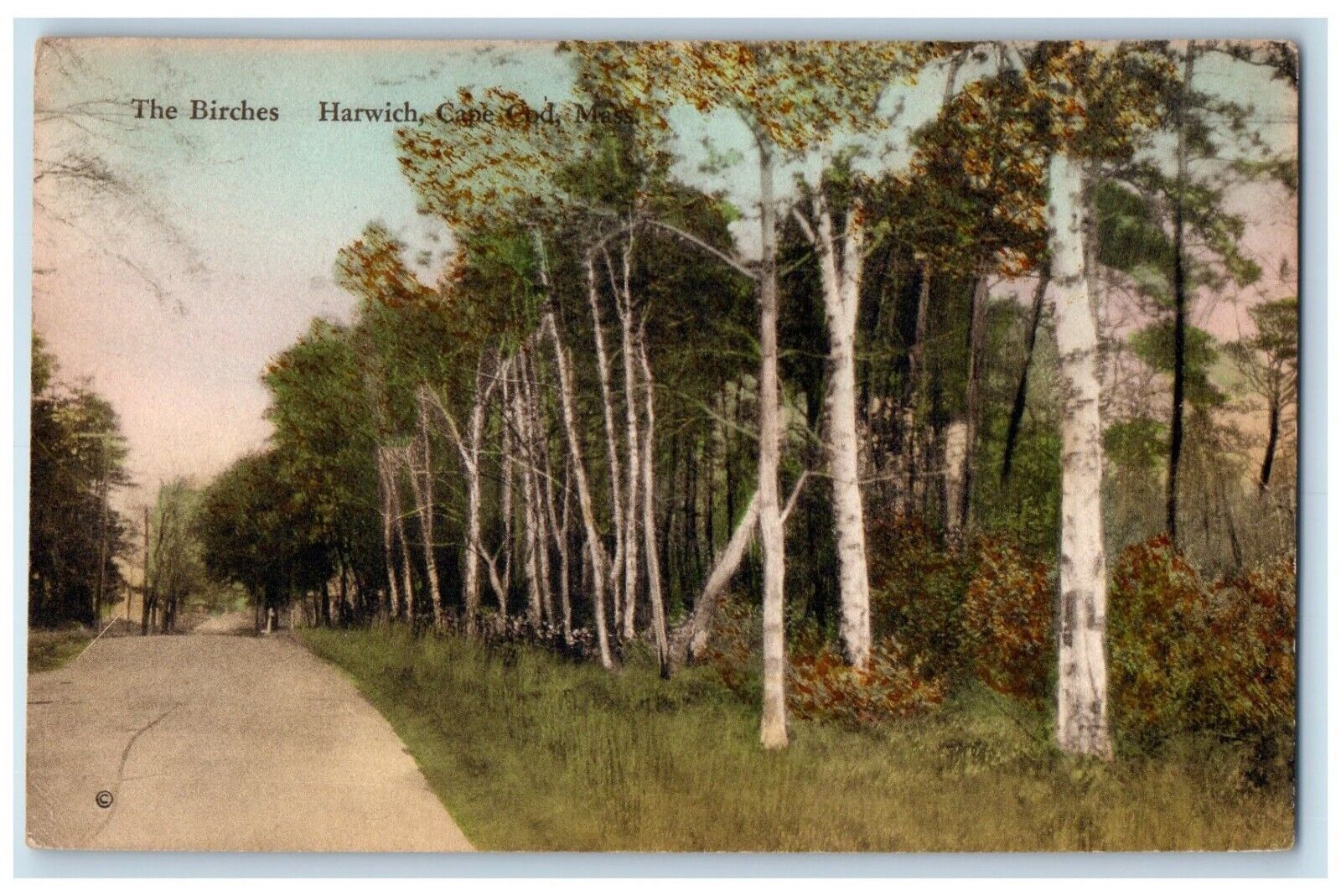 1930 The Birches Harwich Cape Cod Massachusetts MA Posted Vintage Postcard