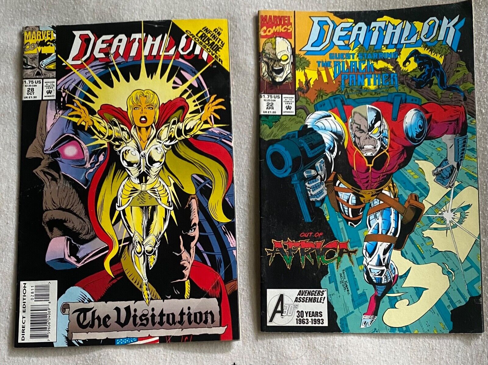 Lot of two deathlok comic books
