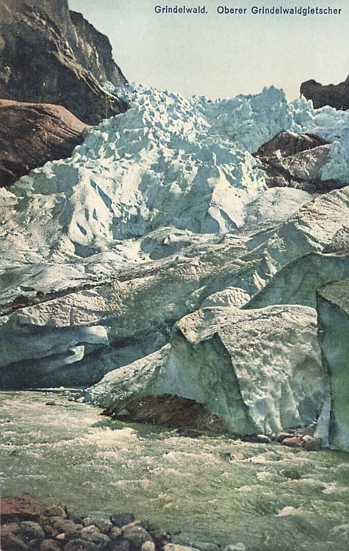Postcard Grindelwald Glacier Switzerland