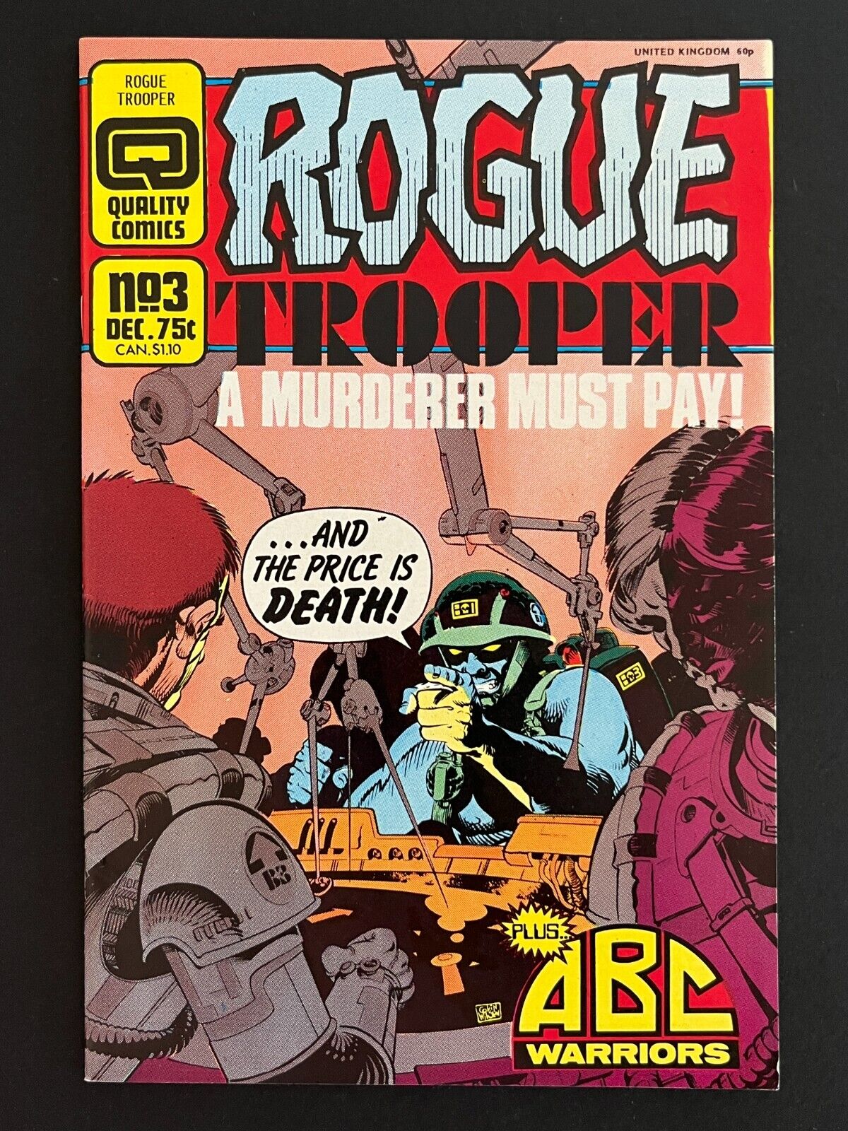 Rogue Trooper #3 (Quality Comics, 1986, Dave Gibbons art, NM) COMBINE SHIPPING