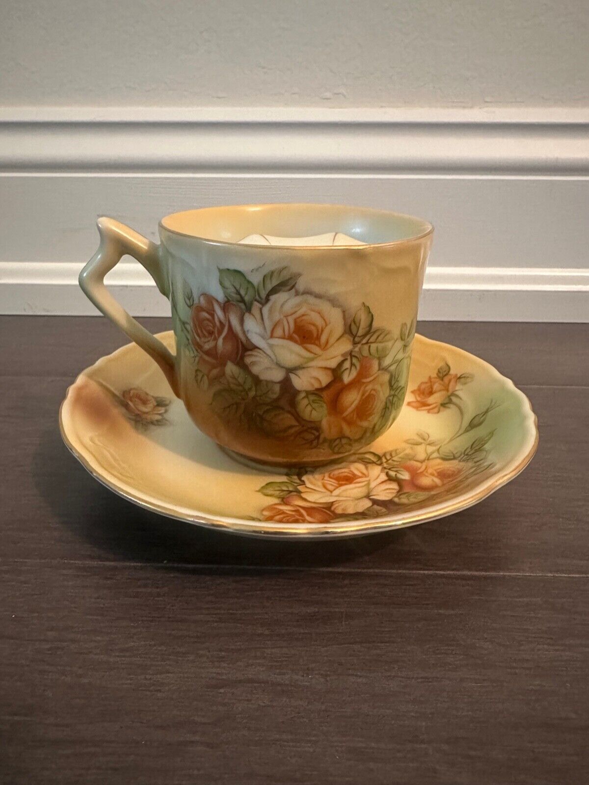 Antique RS Prussia Mustache Cup & Saucer