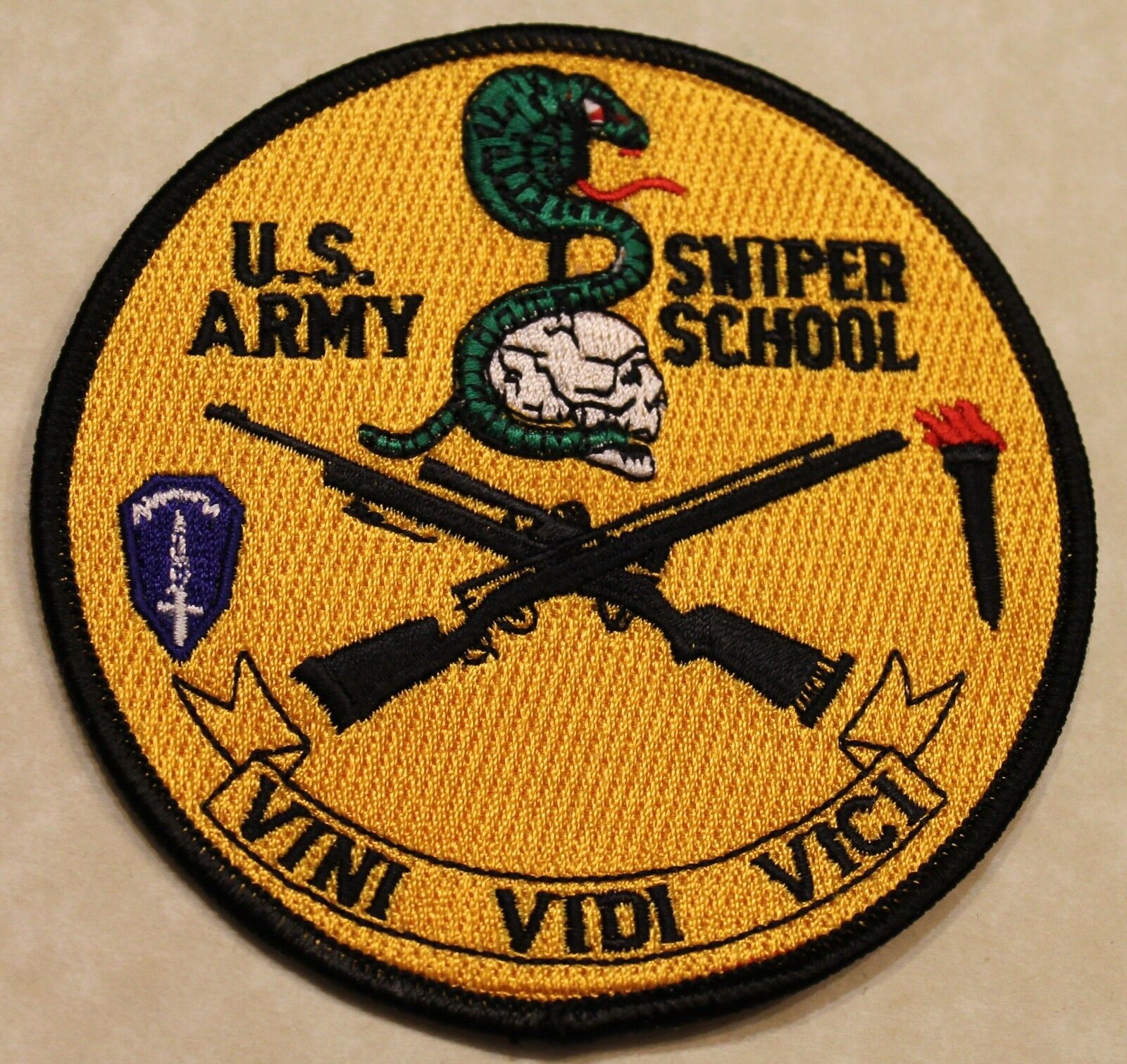 United States Army Sniper School 1989 Patch,  The Authentic Original