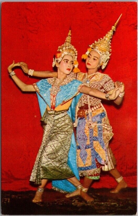 Vintage 1960s BANGKOK, Thailand Greetings Postcard \