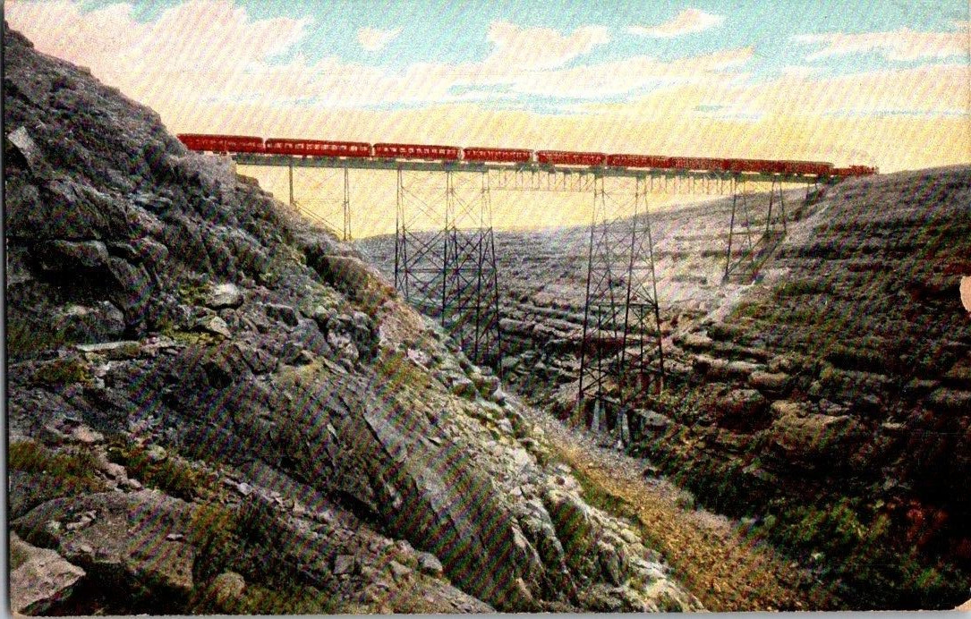 1909. PACIFIC BRIDGE OVER CANYON DIABLO, ARIZONA. SANTA FE R.R. POSTCARD WA14