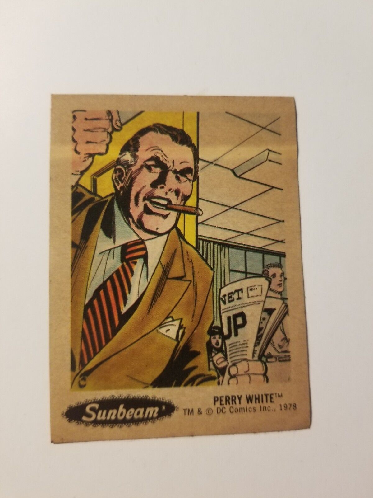 Perry White  #20 1978 sunbeam sticker card