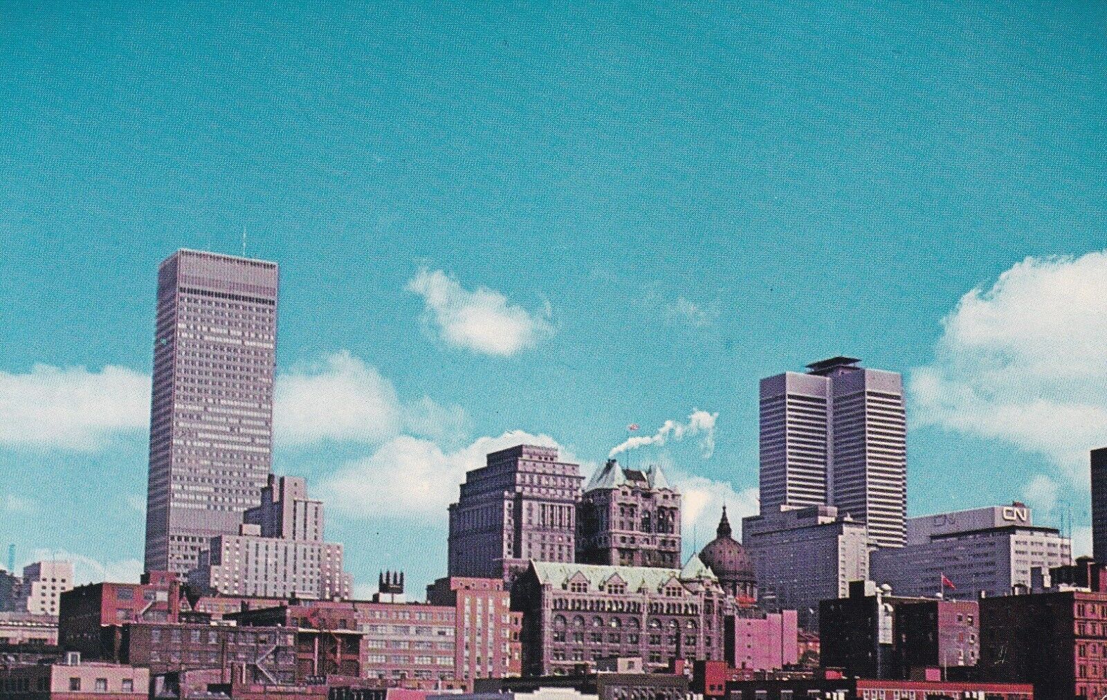 Postcard Montreal Quebec Canada Downtown View H25
