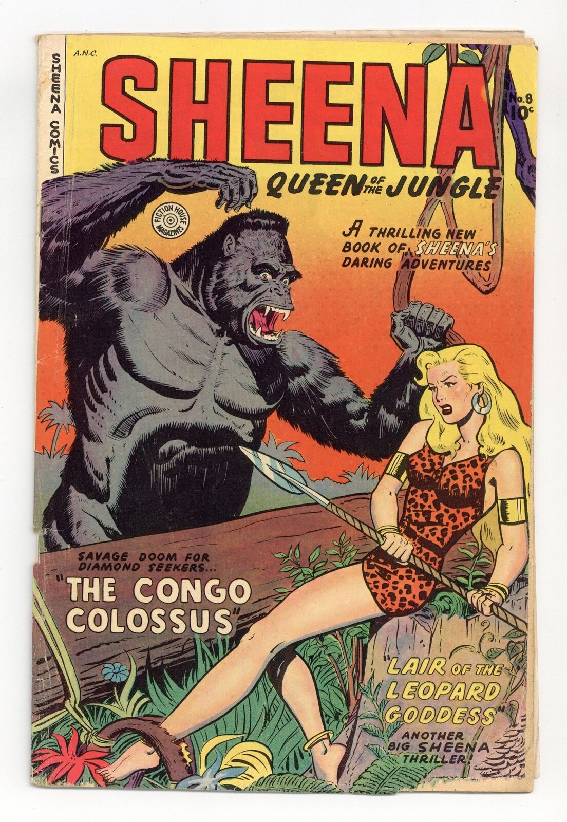 Sheena Queen of the Jungle #8 GD/VG 3.0 1950