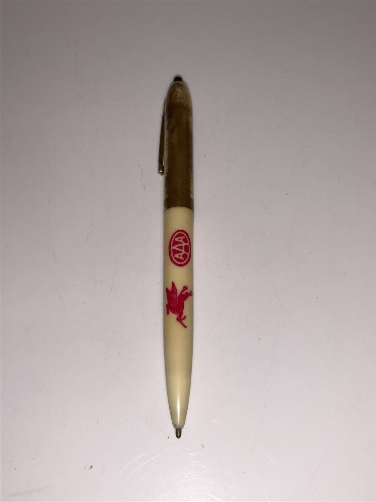 Vintage Mobil Oil Ballpoint Pen Pegasus Logo Pen Working Good