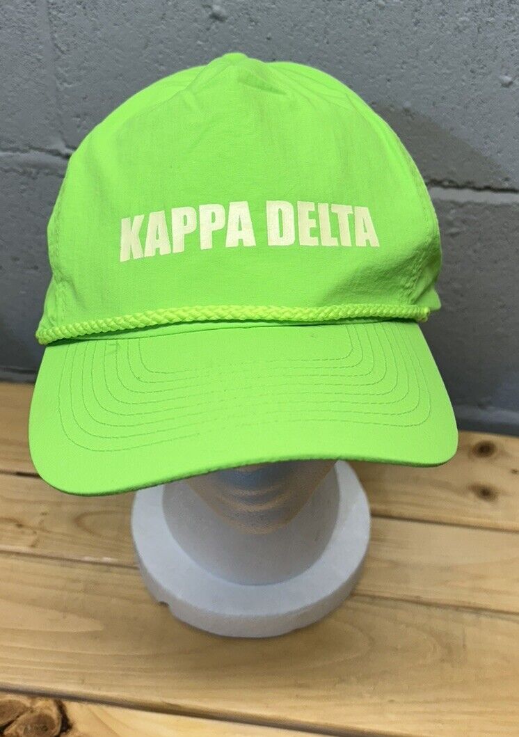 Kappa Delta Neon Green Cobra Trucker Snapback Hat