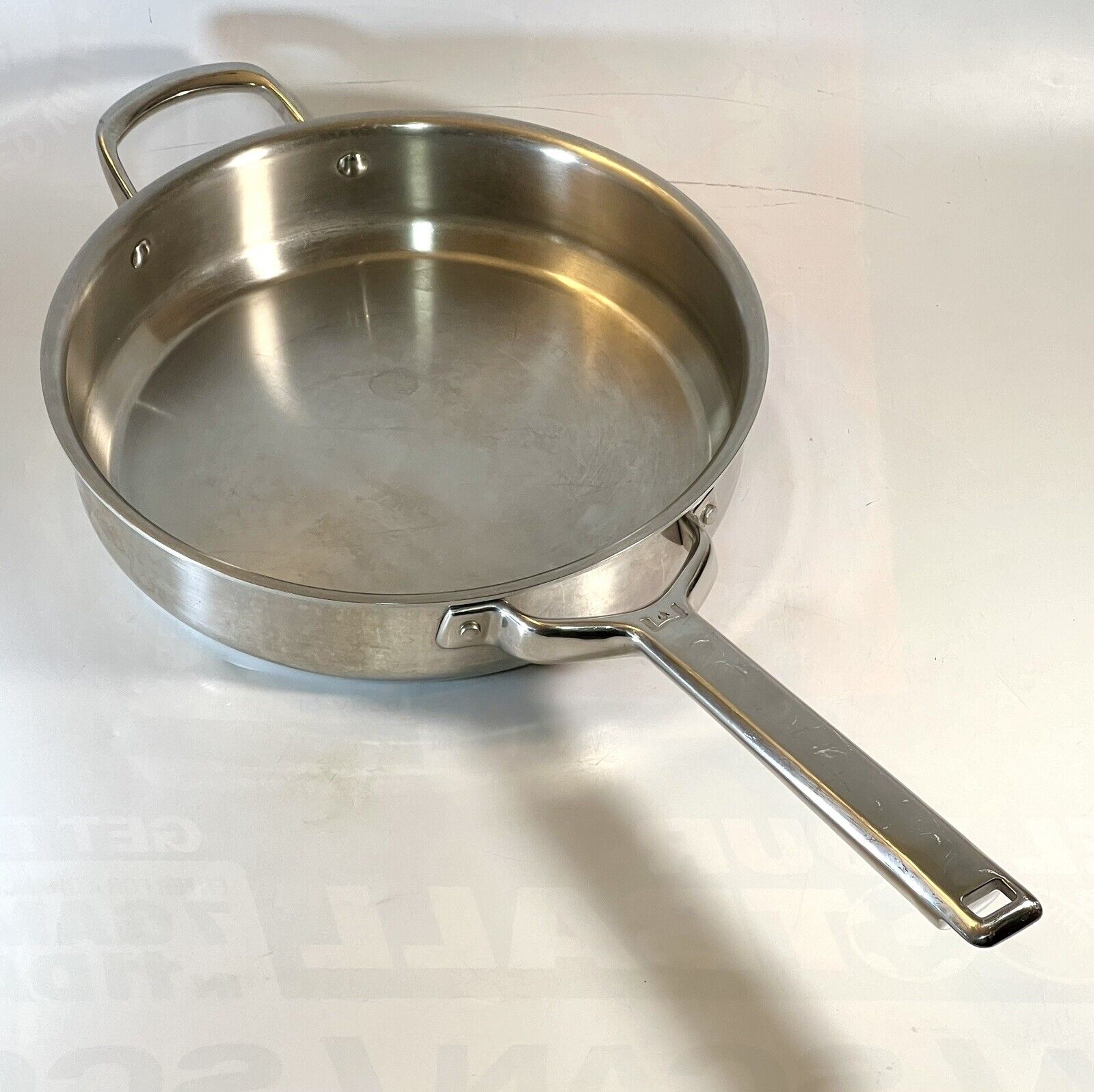 Wolf Gourmet 3.5 QT Sauté Pan 7 Ply Stainless Steel B1761EV NO Lid Made In USA