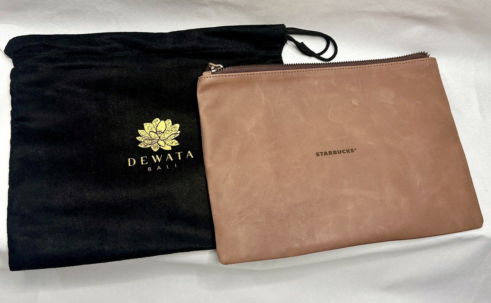 Starbucks Reserve Dewata Bali Indonesia Pouch Purse with Dust Bag 7”x9”