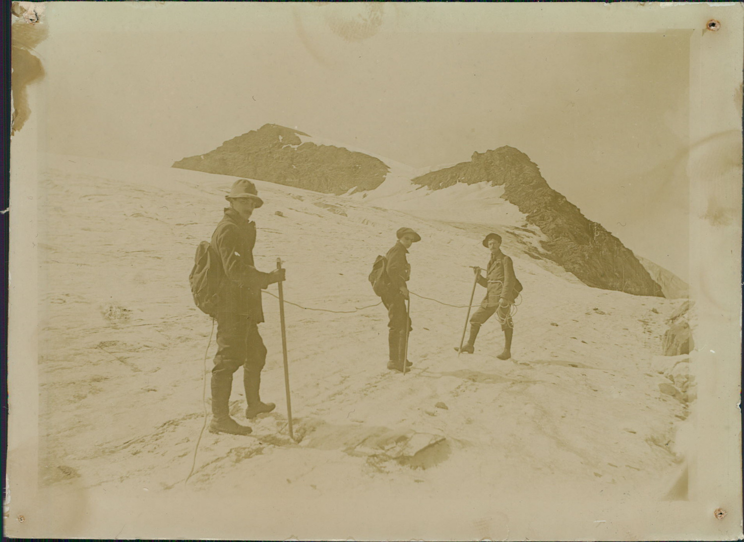 France, Bonneval sur Arc (Savoy), Climbers sur le Glacier des Rochers, cca. 19