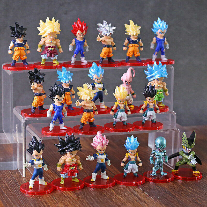 Dragon Ball Z Super Saiyan Son Goku Vetega Gotenks Toys Collection 21pcs Set