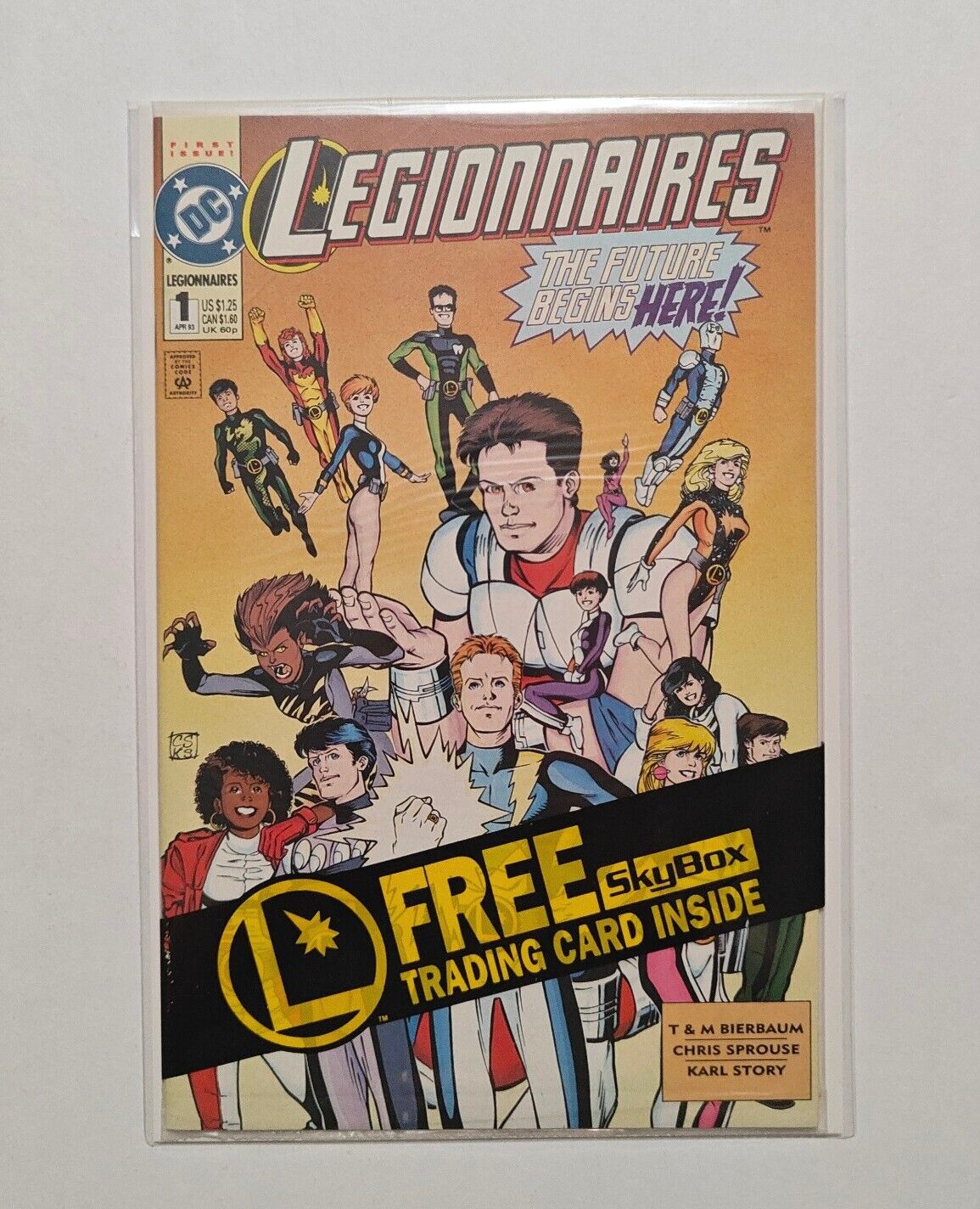 LEGIONNAIRES #1 DC COMIC BOOK Legion of Super-Heroes 1993 SEALED W/ Trading Card
