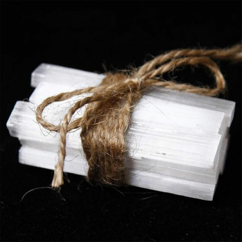 10PCS Selenite Logs Natural Crystal Sticks Rough Wands Sticks Collection White