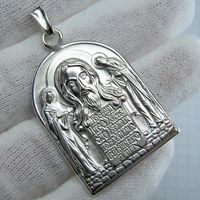 925 Sterling Silver Pendant Medal Vernicle Image Jesus Christ Face Head Edessa