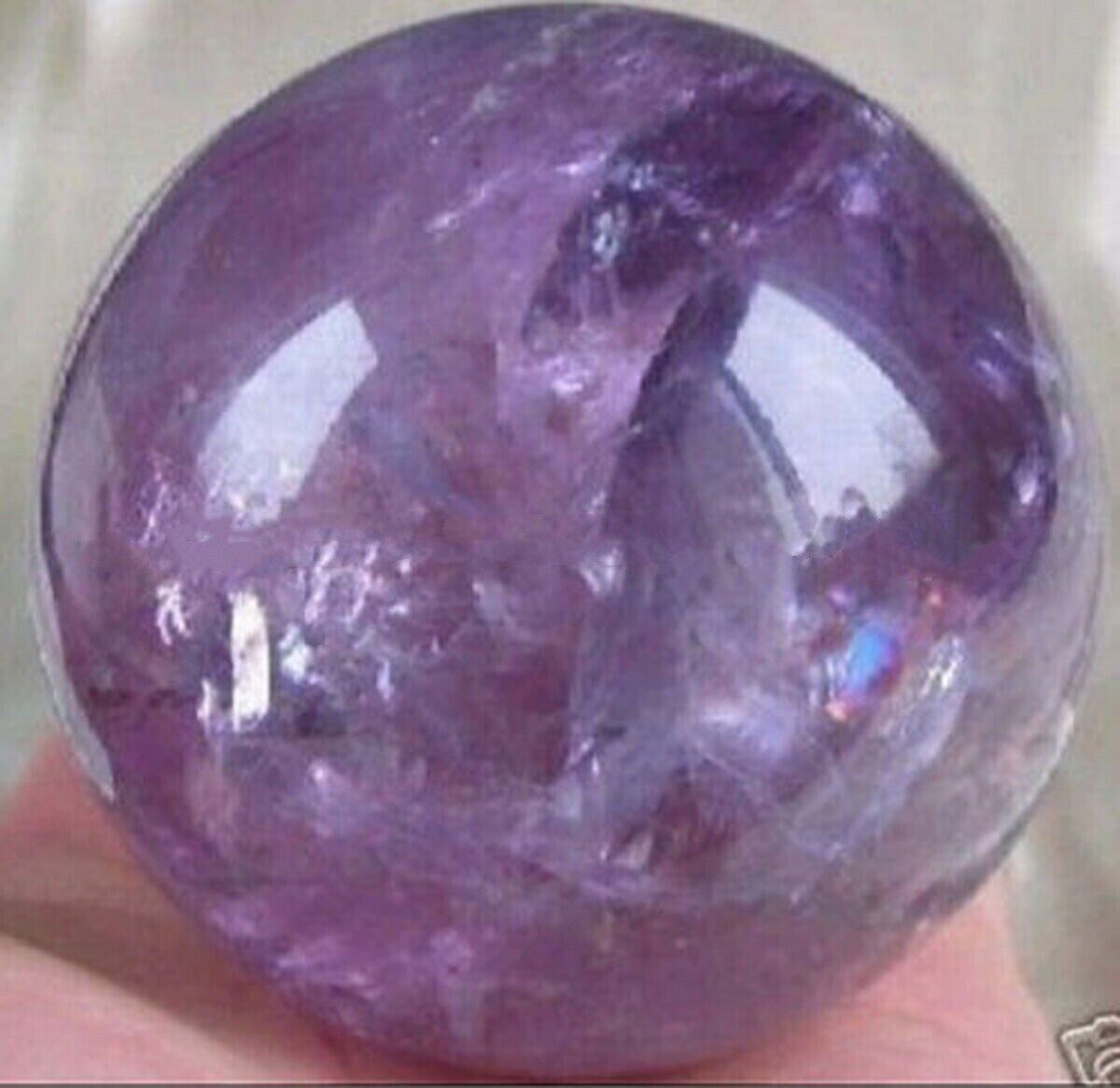 AAA+ Natural Amethyst Quartz Crystal Sphere Ball Healing Stone 38-40mm + Stand