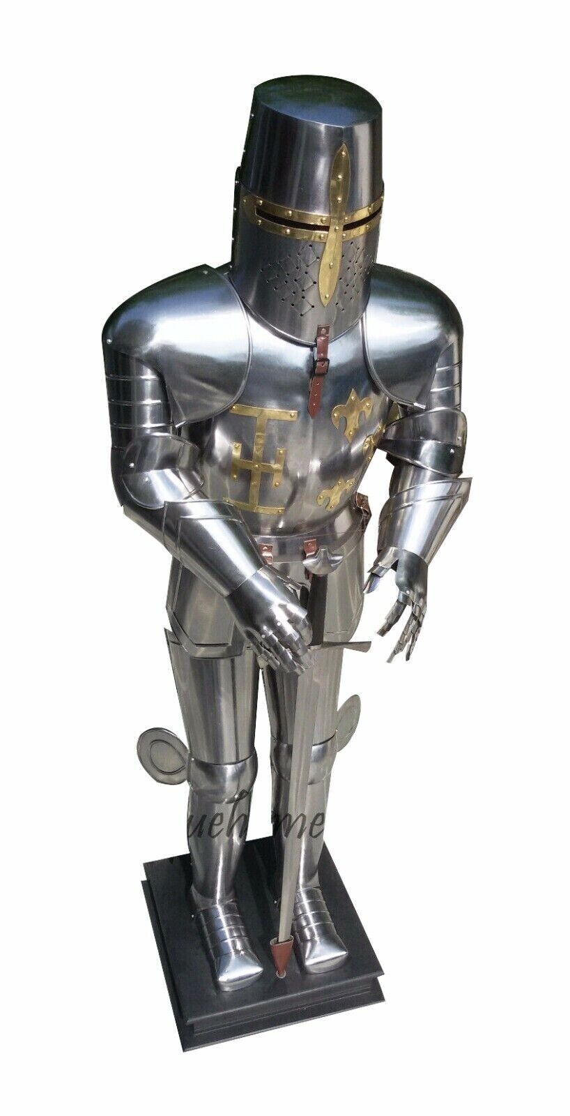 Suit of Armor 17th Century Combat Sword Medieval Nautical Armour Crusader