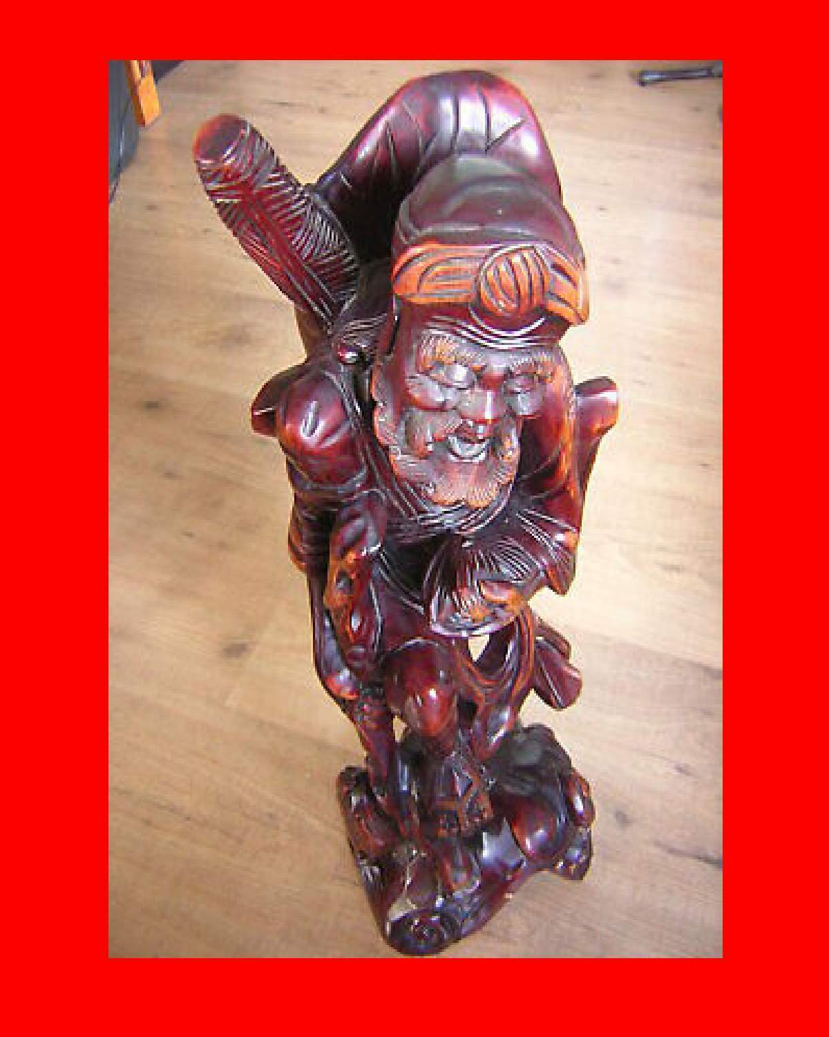 Chinese Carved Old Man Statue Asian Art