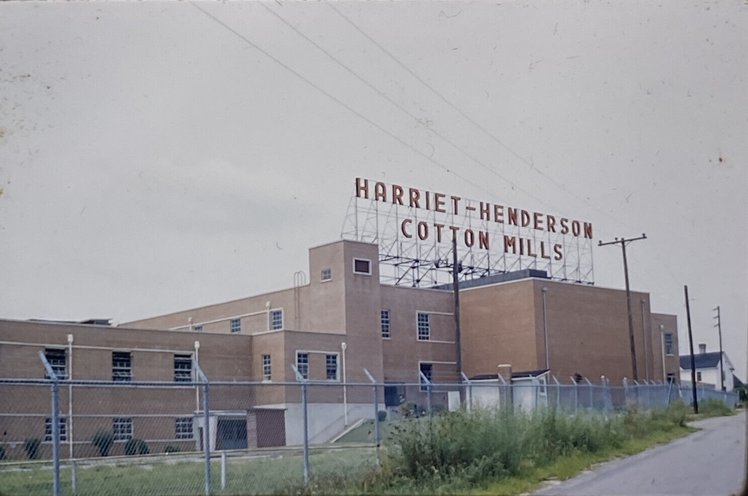 Vintage Photo Slide 1959 Harriet Henderson Cotton Mills East Carolina
