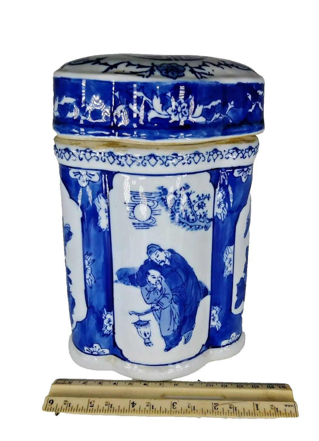 Vintage oriental ceramic container