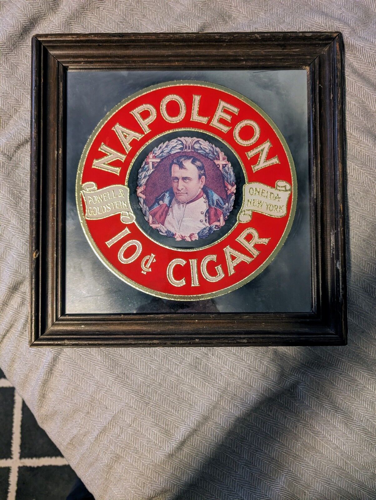 Powell & Goldstein Napoleon Cigar Mirror VINTAGE ANTIQUE BEST PRICE ONLINE