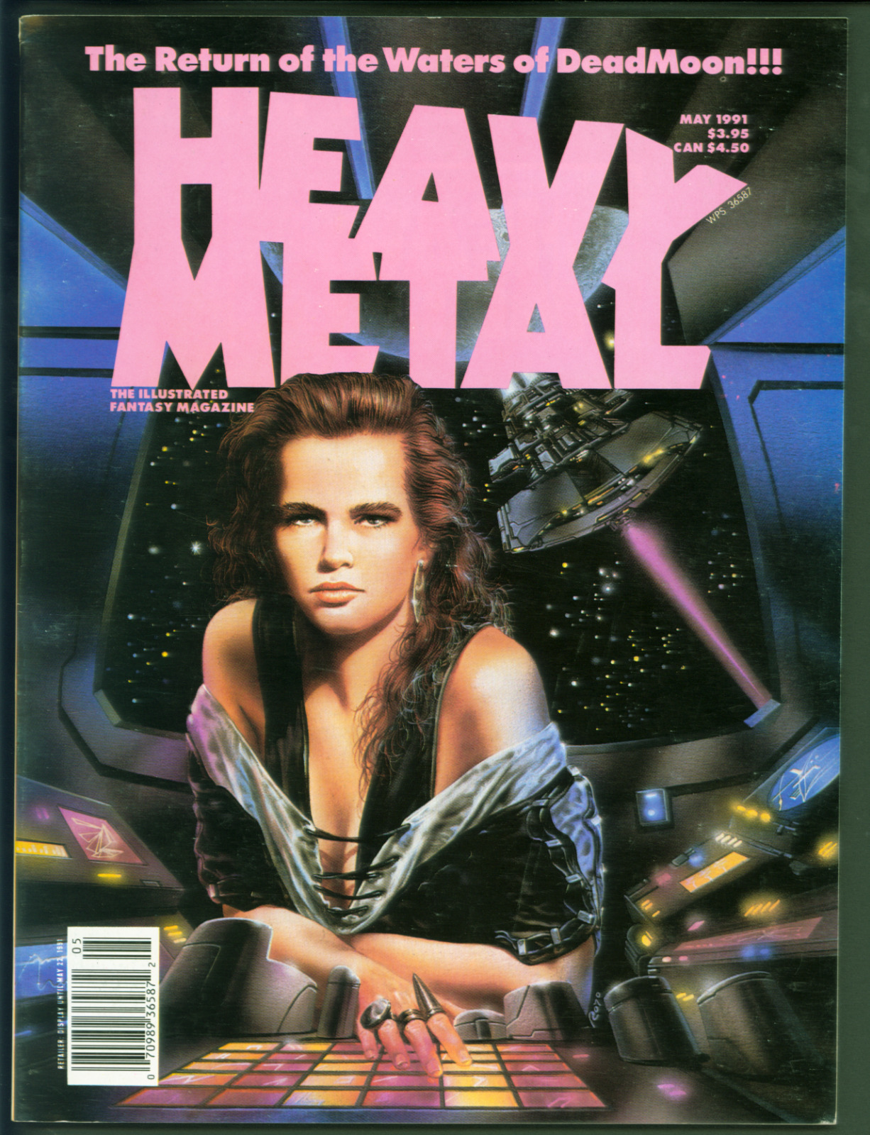 Heavy Metal Magazine May 1991 Luis Royo Cover Art