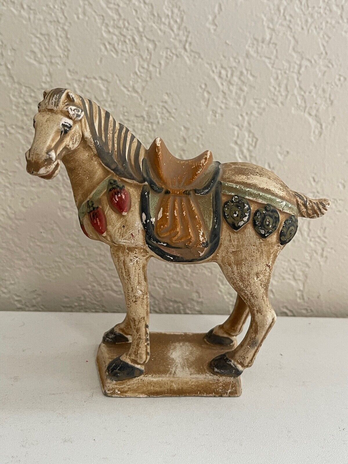 Chinese Porcelain Tang or Ming Style Horse Figurine