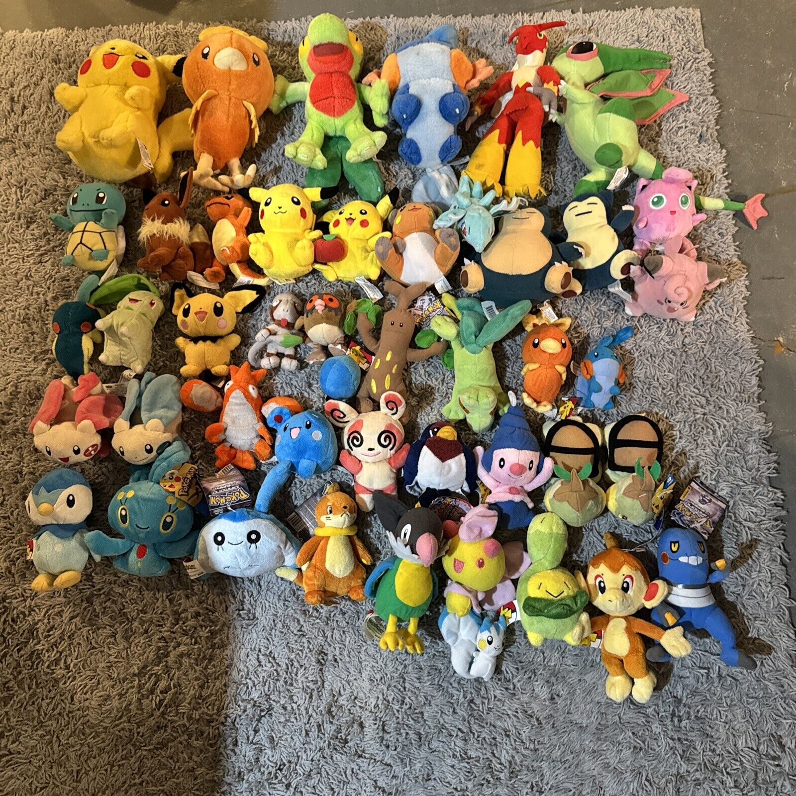 Pokémon Vintage Stuffed Plush Lot 1998-2007 45 Total New With Tags Rare