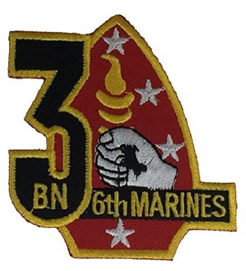 USMC THIRD 3RD BATTALION 6TH SIXTH MARINES PATCH 3/6 DEVIL DOGS