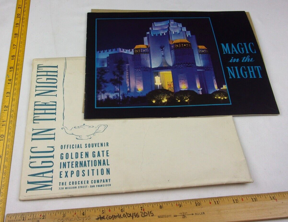 1939 Magic in the Night Golden Gate Exposition program in envelope
