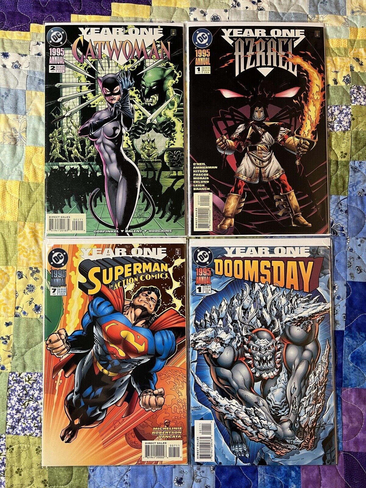 DC Comics Lot (31) YEAR ONE 1995 Annual COMPLETE RUN Batman Superman Lantern NM+