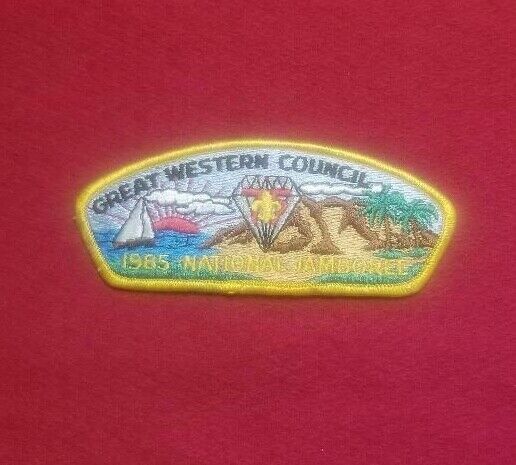 1985 Great Western Council JSP Patch National Jamboree  Yellow Bdr.