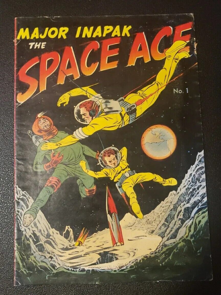 Major Inapak The Space Ace  #1 Mahazine Enterprises 1951 Atomic Age 