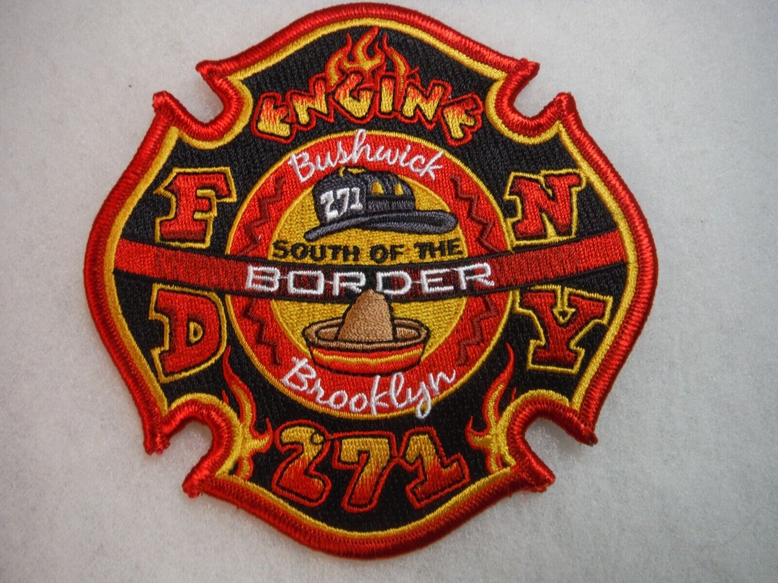 FDNY-NYC Fire dept. Engine 271 Bushwick Brooklyn patch-B