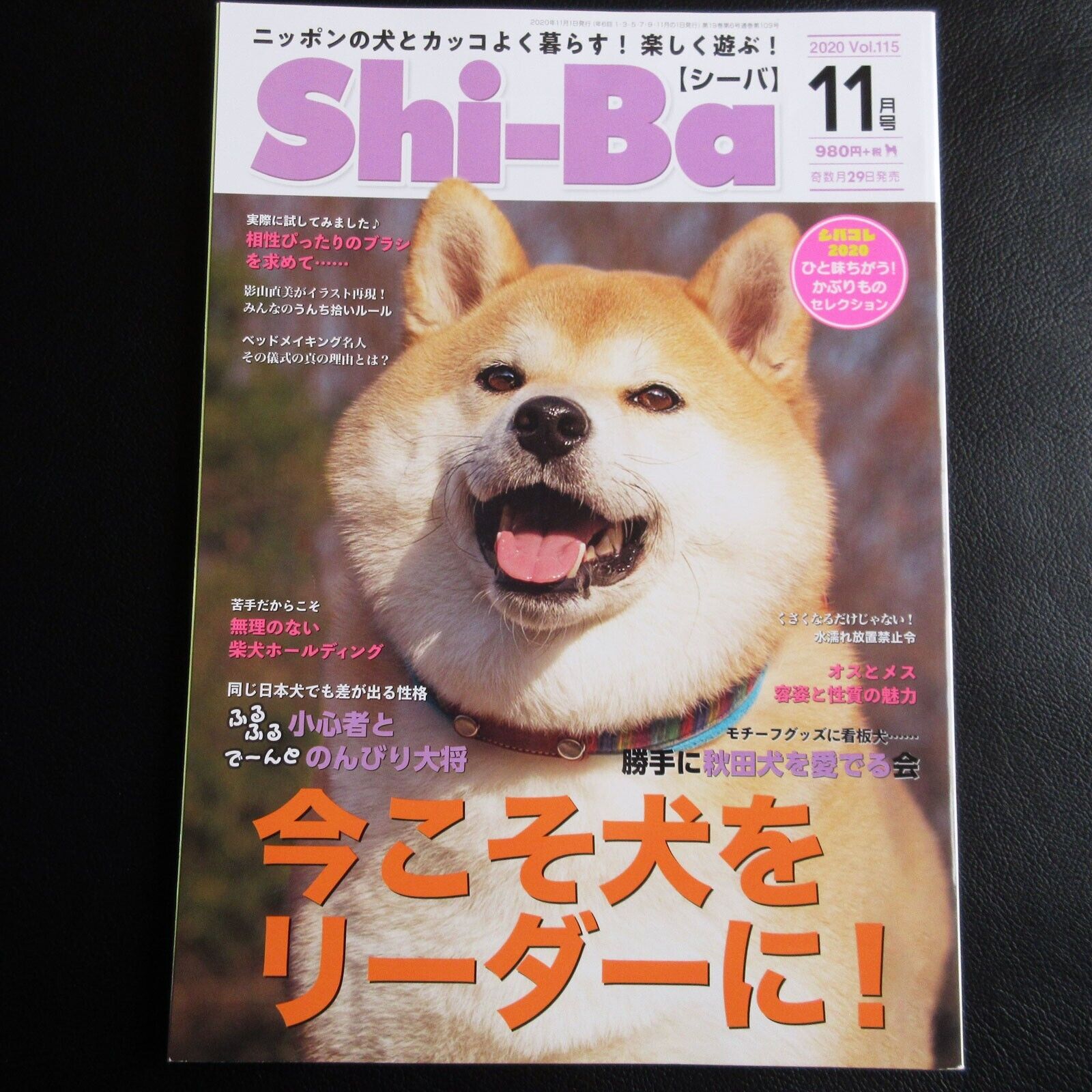 Shi-Ba Vol.115 November 2020 | Japanese Dog Magazine grooming Japan Shiba Inu