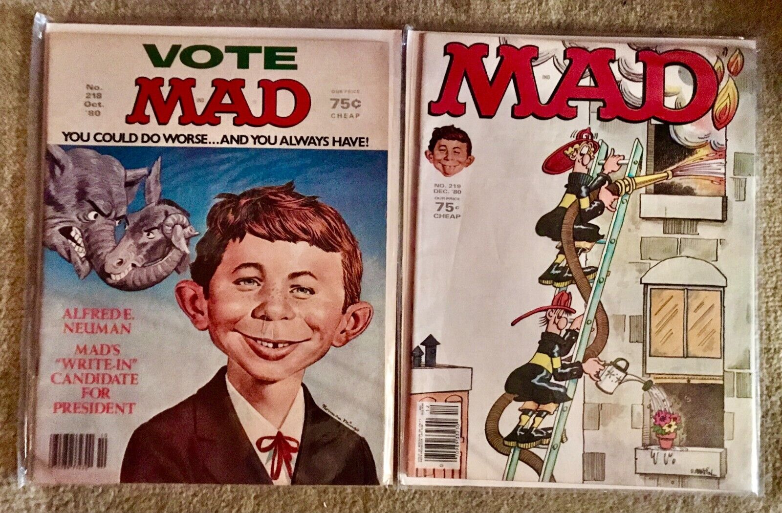 **MAD Magazine lot**3 mags from the 1980/1981**EX Cond**Low starting bid**