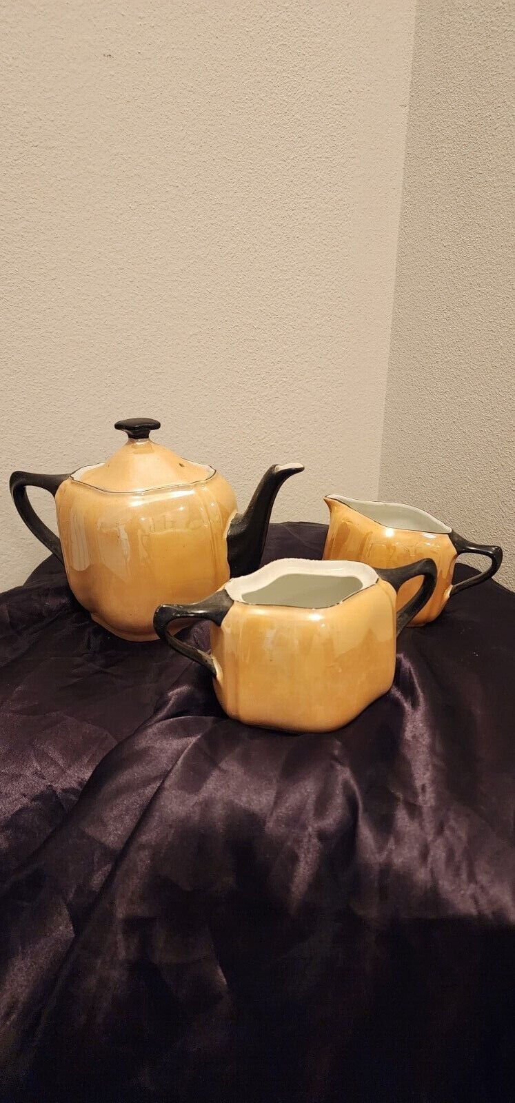Antique Oremont Bavaria Teapot with lid, Sugar bowl & Cream
