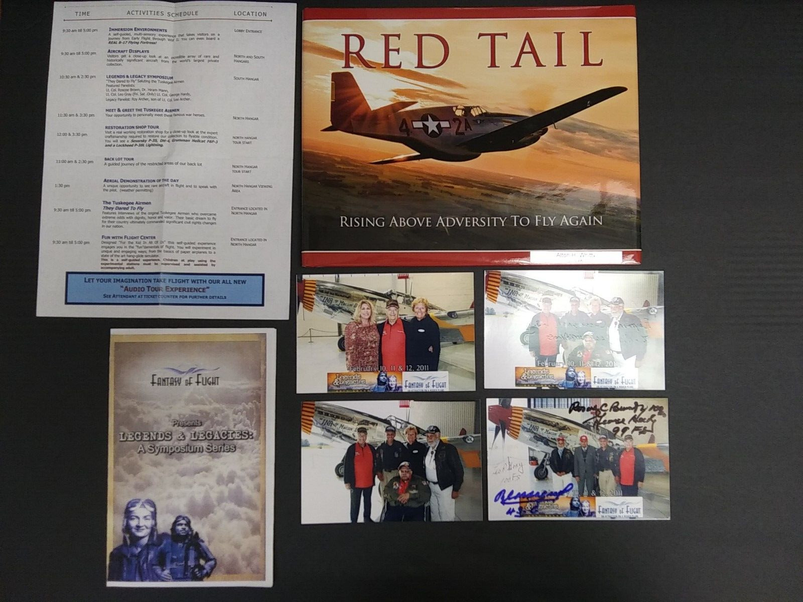 Red Tail: Rising Above Adversity w/ signed photographs of Tuskegee Airmen