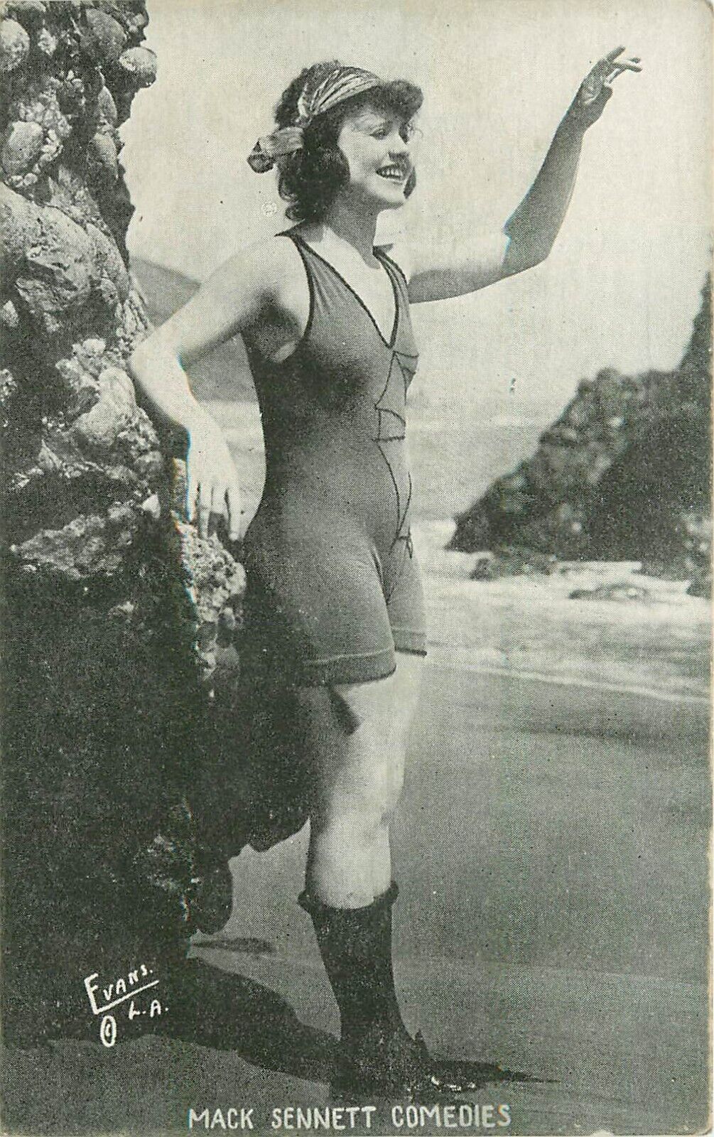 Mack Sennett Comedies Bathing Beauty Pretty Girl in Revealing Bathing Suit~Evans