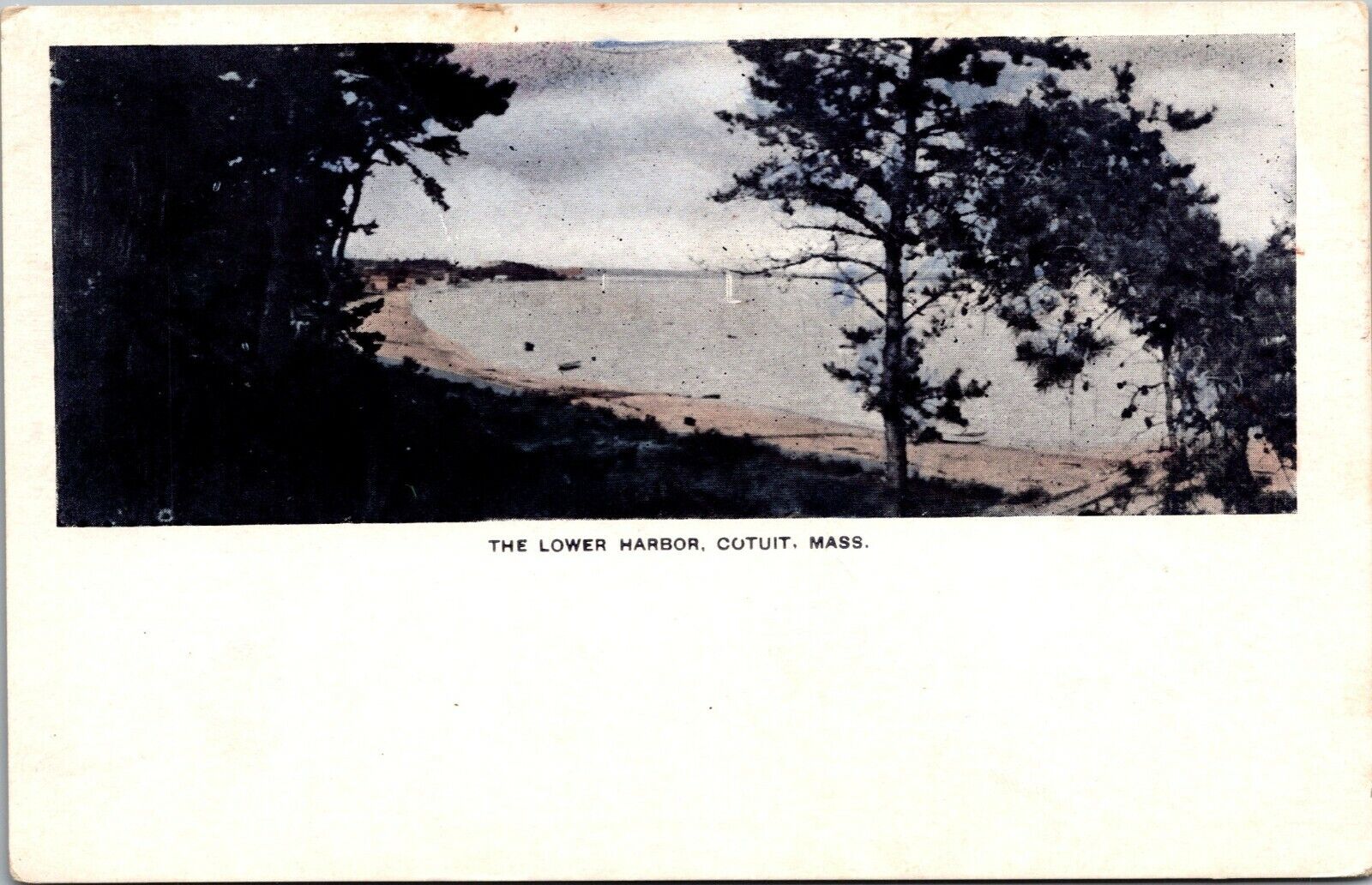 The Lower Harbor Cotuit Massachusetts Postcard UNPOSTED