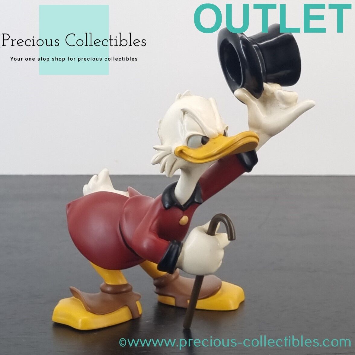 Extremely rare Scrooge McDuck figurine. Demons and Merveilles. Disney.
