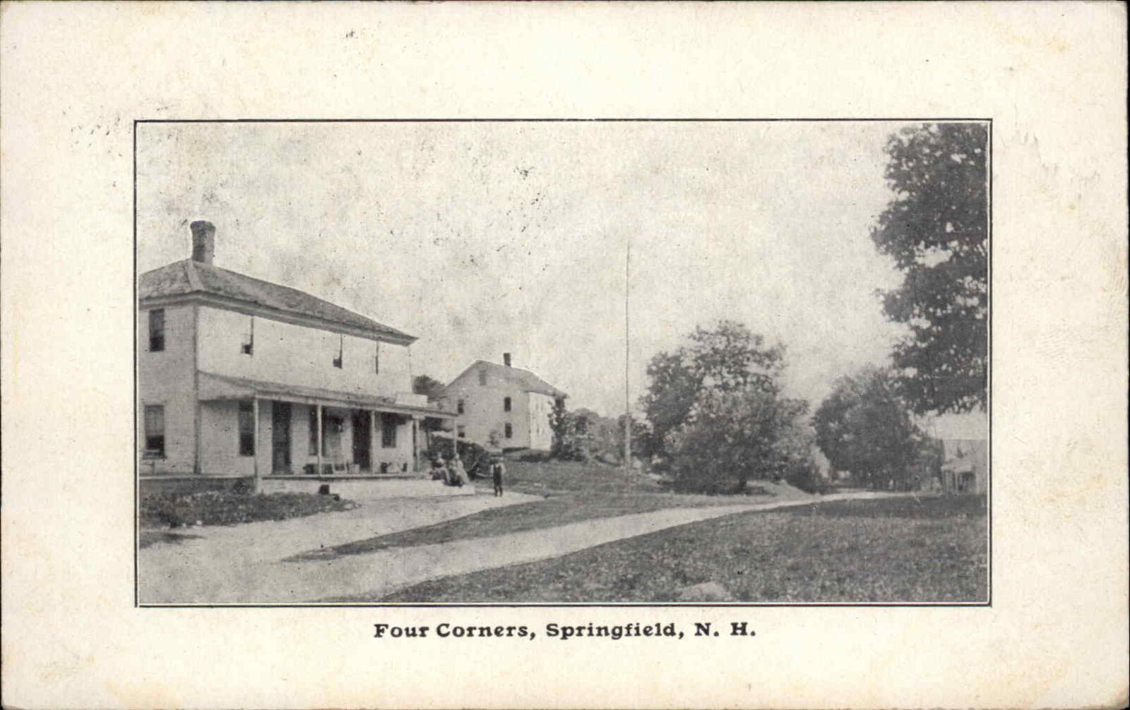 Springfield NH Four Corners c1905 Postcard