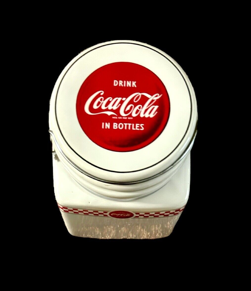 VERY RARE  Coca-Cola 3-Piece Canister Jar Set says \