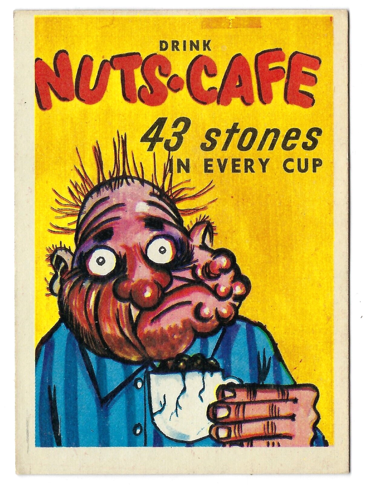 1960 Leaf Foney Ads MR. FONEY'S FUNNIES Card #6 NUTS-CAFE ex+