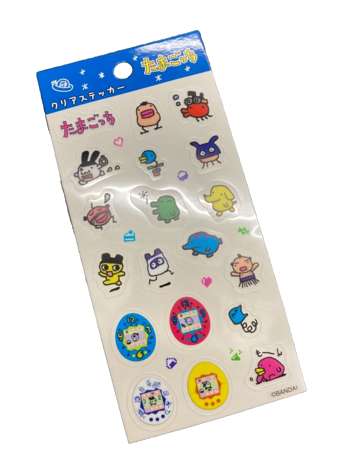 vintage Y2k tamagotchi sticker sheet pixel art stickers set japan kawaii Bandai