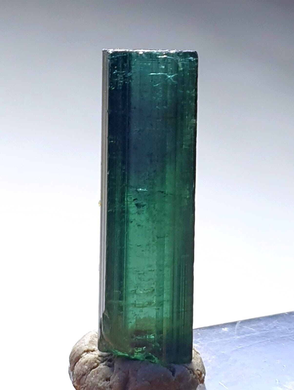 An Outstanding Blue Cap Terminated Tourmaline Crystal