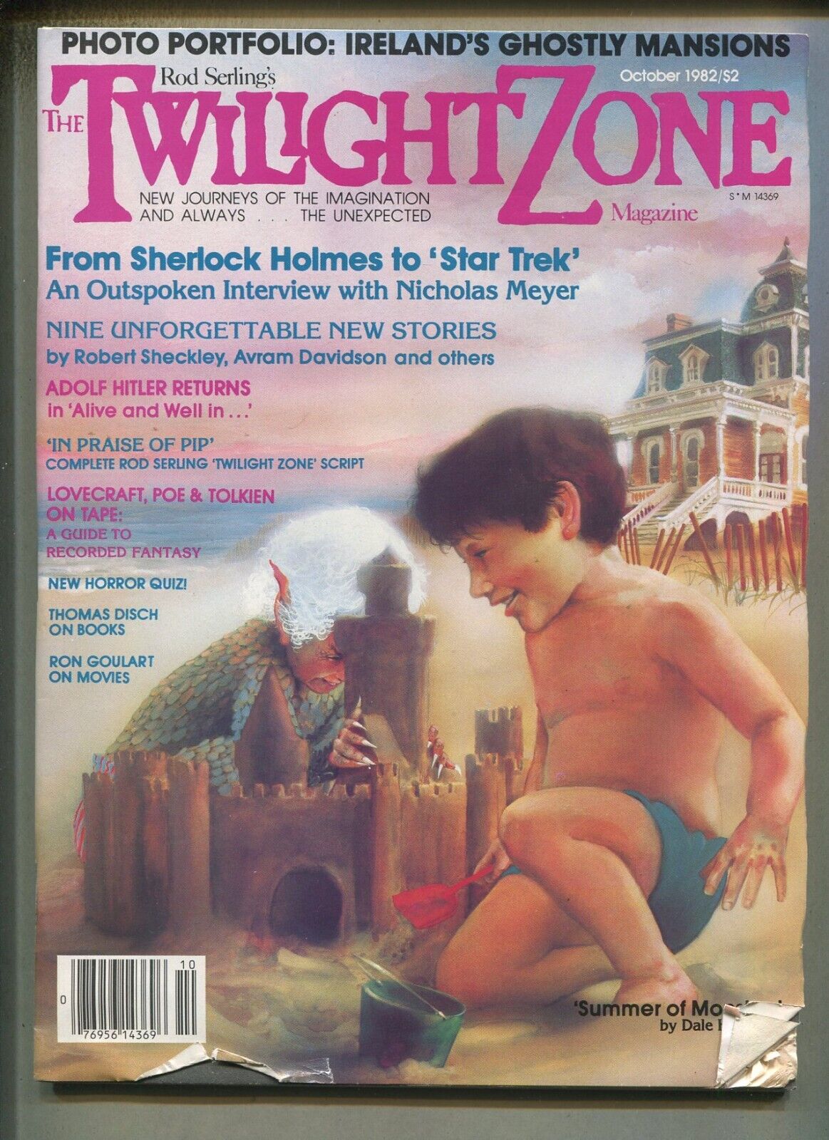 Rod Sterling\'s The Twilight Zone Magazine Oct.1982 Ireland\'s Ghostly Mansions SA