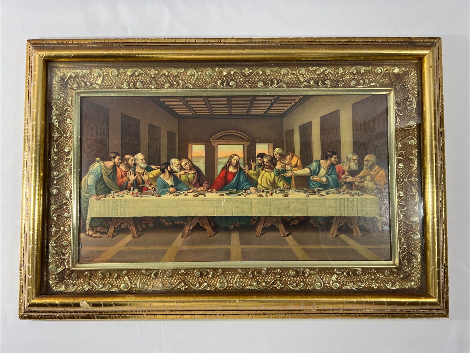 1956 DAC NY Vintage The Last Supper, Jesus Christ and His Disciples Picture