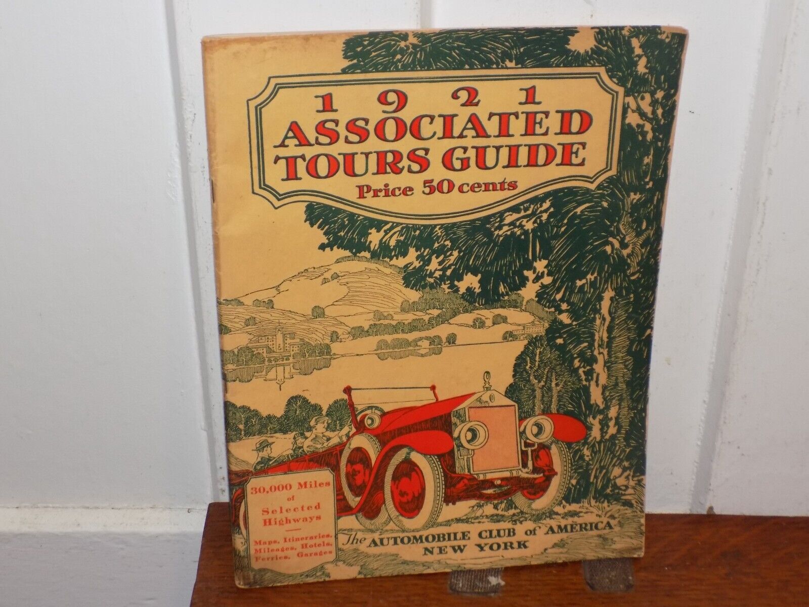 Vintage 1921 Associated Tours Guide Automobile Club of America. Booklet